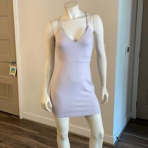 Off White/lilac strappy dress